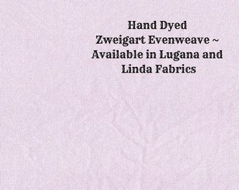 Bubble Gum Evenweave (LG/LND-96) Hand Dyed Zweigart Cross Stitch Fabric from Vintage NeedleArts ~ available in Lugana and Linda fabrics