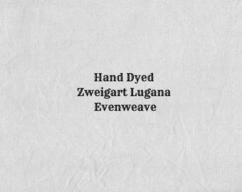 Silvery Star Lugana Evenweave (LG-30) Hand Dyed Zweigart Cross Stitch Fabric