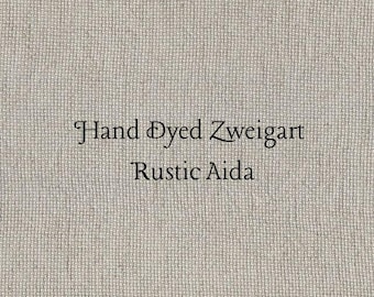 Driftwood Rustic Aida (OR-DDA-32) ~ Hand Dyed Zweigart Oatmeal Rustico Cross Stitch Fabric
