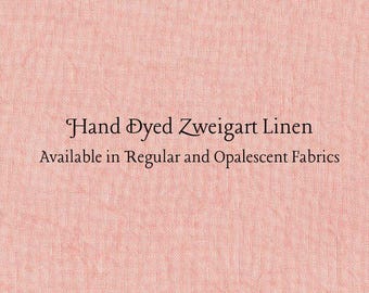 Coral Linen (LN-71) ~ Hand Dyed Zweigart Cross Stitch Fabric