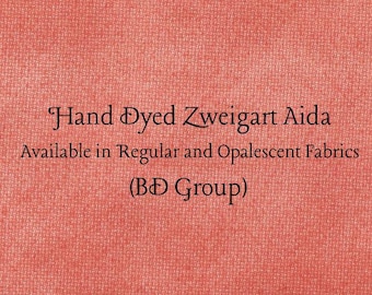 Persimmon Aida (Z-BDA-112) Hand Dyed Zweigart Cross Stitch Fabric