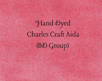 Watermelon Aida (CC-BDA-94) ~ Hand Dyed Charles Craft Cross Stitch Fabric