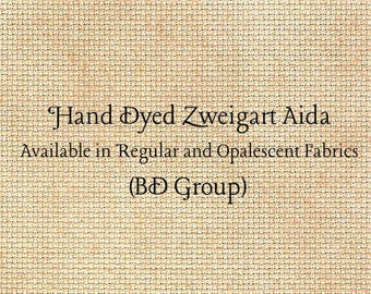 Harvest Gold Aida (Z-BDA-100) Hand Dyed Zweigart Cross Stitch Fabric