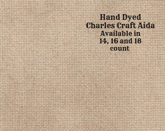 Portobello Aida (CC-BDA-101) ~ Hand Dyed DMC/Charles Craft Cross Stitch Fabric from Vintage NeedleArts