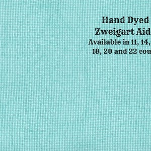 Buy Miss Tilly's Teal Aida Z-DDA-41 Hand Dyed Zweigart Cross ...