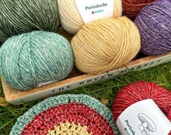 Portobello Yarn from Hobbii ~ beautiful variegated yarn in a cotton/acrylic/wool blend worsted weight made in Italy multiple colors