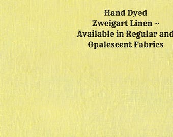 Tweety Bird Yellow Linen (LN-55) ~ Hand Dyed Zweigart Cross Stitch Fabric from Vintage NeedleArts - available in regular and opal linen