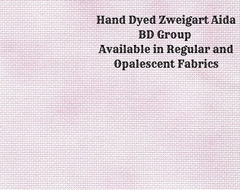 Cotton Candy Aida (Z-BDA-8-65-PT) Hand Dyed Zweigart Cross Stitch Fabric