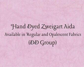 Tea Rose Aida (Z-DDA-65) Hand Dyed Zweigart Cross Stitch Fabric