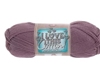 I Love This Cotton! Yarn (French Lilac) ~ soft machine washable 100% cotton yarn amigurumi crochet knitting