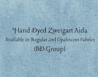 Summer Lake Aida (Z-BDA-39) Hand Dyed Zweigart Cross Stitch Fabric