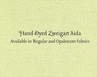 Kiwi Aida (Z-BDA-84) Hand Dyed Zweigart Cross Stitch Fabric