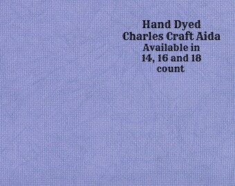 Galaxy Blue Aida (CC-DDA-77) ~ Hand Dyed DMC/Charles Craft Cross Stitch Fabric from Vintage NeedleArts