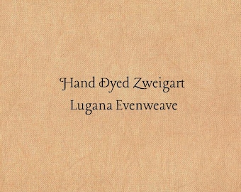 Pumpkin Spice Lugana Evenweave (LG-4) Hand Dyed Zweigart Cross Stitch Fabric