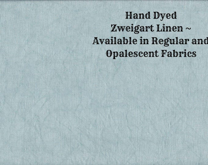 Featured listing image: Bon Voyage Linen (LN-15) ~ Hand Dyed Zweigart Cross Stitch Fabric from Vintage NeedleArts - available in regular and opalescent linen