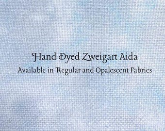 Summer Storm Aida (Z-BDA-40-39-PT) Hand Dyed Zweigart Cross Stitch Fabric