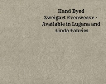 Swampy Evenweave (LG/LND-103) Hand Dyed Zweigart Cross Stitch Fabric from Vintage NeedleArts ~ available in Lugana and Linda fabrics