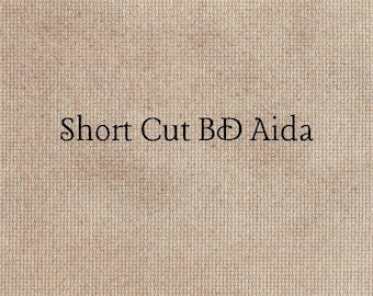 SHORT CUT - Walnut (BD) Hand Dyed Zweigart Aida Cross Stitch Fabric