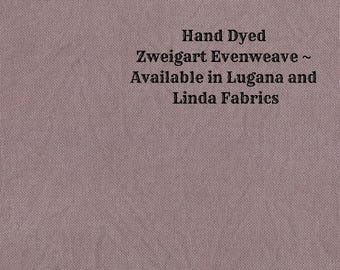 Hot Cocoa Evenweave (LG/LND-114) Hand Dyed Zweigart Cross Stitch Fabric from Vintage NeedleArts - available in Lugana and Linda fabrics