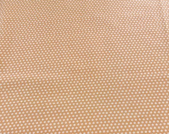 PER YARD ~ The Cat's Meow from Whistler Studios/Windham Fabrics ~ 100% cotton quilting sewing fabric flowers orange polka dots