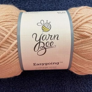 Yarn Bee Easygoing Yarn (Cottage Rose) ~ super soft machine washable acrylic/polyamide blend