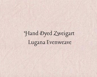 Vintage Rose Lugana Evenweave (LG-60) Hand Dyed Zweigart Cross Stitch Fabric