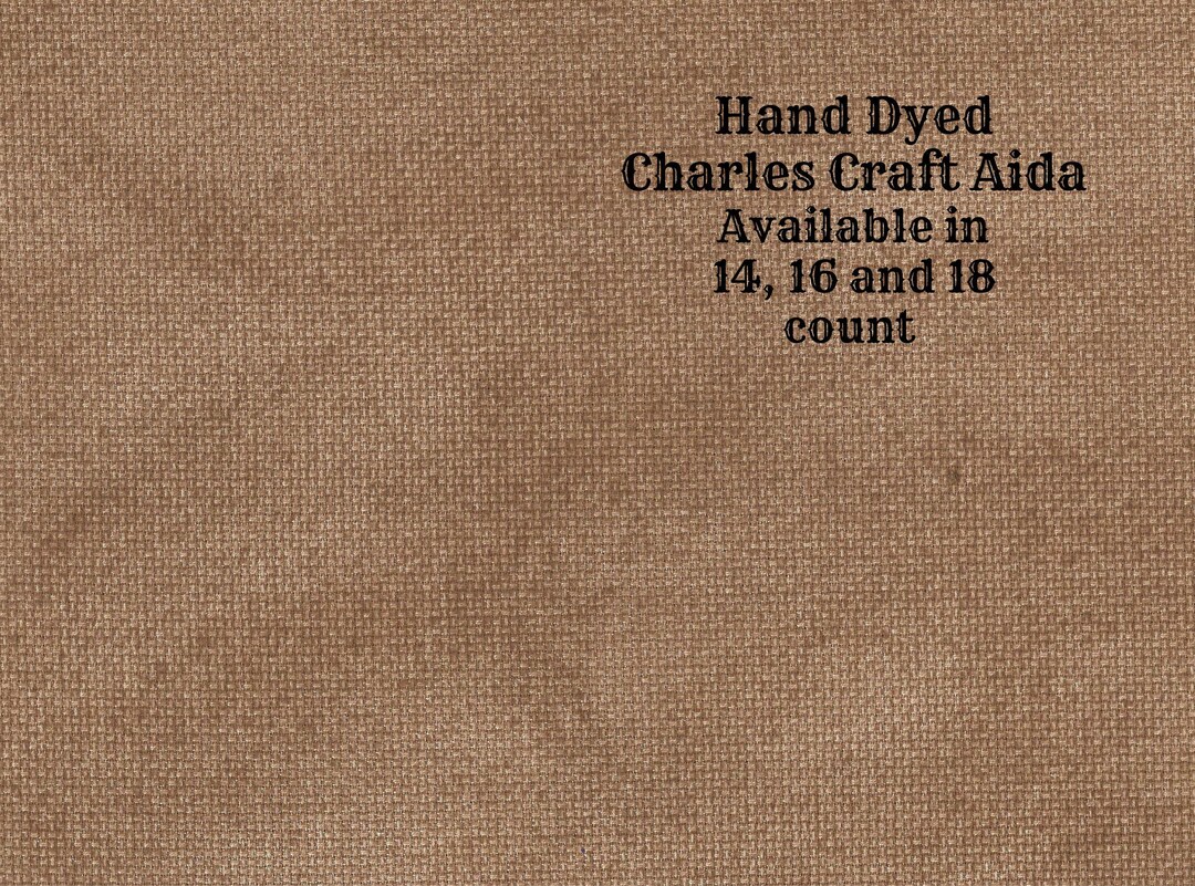 Gingerbread Aida (CC-BDA-99) ~ Hand Dyed Dmc/charles Craft Cross