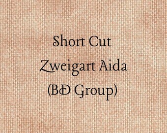 SHORT CUT - Cinnamon (BD) Hand Dyed Zweigart Aida Cross Stitch Fabric