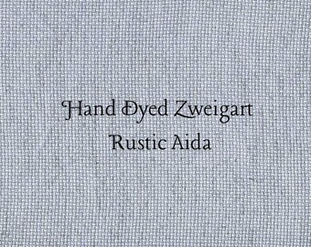Moonlight Bay Rustic Aida (OR-DDA-111) ~ Hand Dyed Zweigart Oatmeal Rustico Cross Stitch Fabric