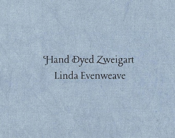 Nantucket Blue Linda Evenweave (LND-26) Hand Dyed Zweigart Cross Stitch Fabric