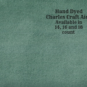 Rainforest Aida (CC-BDA-115) ~ Hand Dyed DMC/Charles Craft Cross Stitch Fabric from Vintage NeedleArts
