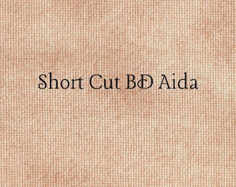 SHORT CUT - Cinnamon (BD) Hand Dyed Zweigart Aida Cross Stitch Fabric