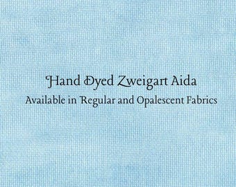 Summer Sky Aida (Z-BDA-88) Hand Dyed Zweigart Cross Stitch Fabric
