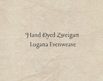 Cafe Au Lait Lugana Evenweave (LG-22) ~ Hand Dyed Zweigart Cross Stitch Fabric