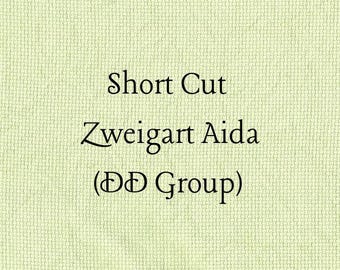 SHORT CUT - Sweet Grass (DD) Hand Dyed Zweigart Aida Cross Stitch Fabric