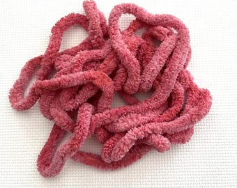 Watermelon Petite Chenille Trim (PC-94) by Vintage NeedleArts ~ hand dyed 2 continuous yards