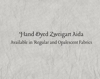 Smoke Aida (Z-DDA-46) Hand Dyed Zweigart Cross Stitch Fabric