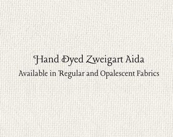 Magnolia Aida (Z-DDA-33) Hand Dyed Zweigart Cross Stitch Fabric