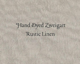 Driftwood Rustic Linen (FLN-32) ~ Hand Dyed Zweigart Cross Stitch Fabric