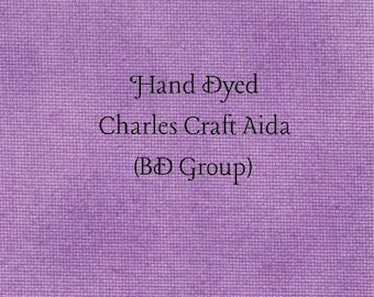 Orchid Aida (CC-BDA-85) ~ Hand Dyed Charles Craft Cross Stitch Fabric