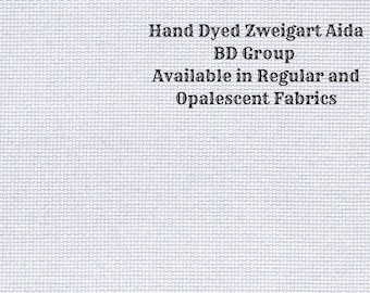 Lavender Frost Aida (Z-BDA-82) Hand Dyed Zweigart Cross Stitch Fabric