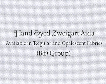 Lavender Frost Aida (Z-BDA-82) Hand Dyed Zweigart Cross Stitch Fabric