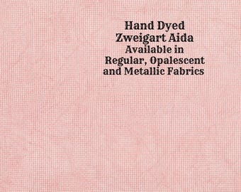 Cactus Flower Aida (Z-DDA-43) Hand Dyed Zweigart Cross Stitch Fabric from Vintage NeedleArts ~ available in regular, opalescent and metallic