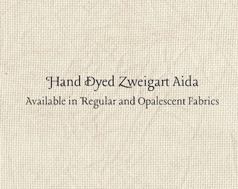 Beige Aida (Z-DDA-97) Hand Dyed Zweigart Cross Stitch Fabric