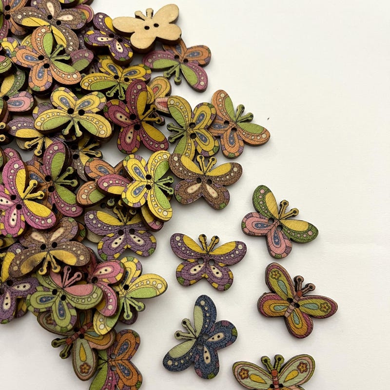 Butterfly Buttons - Etsy