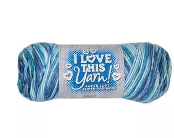 I Love This Yarn! Print (Oasis Beat) ~ super soft machine washable 100% acrylic