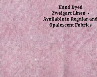 Tea Rose Linen (LN-65) ~ Hand Dyed Zweigart Cross Stitch Fabric from Vintage NeedleArts - available in regular and opalescent linen