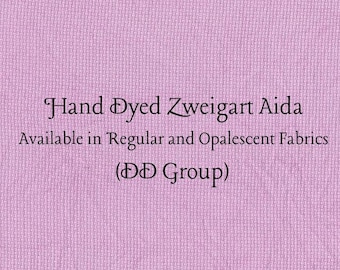 Violet Craze Aida (Z-DDA-86) Hand Dyed Zweigart Cross Stitch Fabric