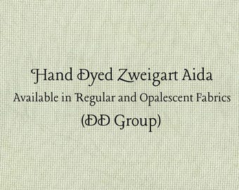 Moss Aida (Z-DDA-35) Hand Dyed Zweigart Cross Stitch Fabric