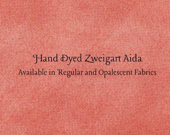 Persimmon Aida (Z-BDA-112) Hand Dyed Zweigart Cross Stitch Fabric